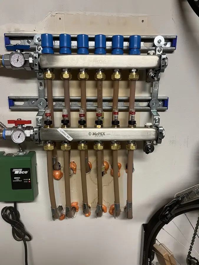 Plumber performing Leak Detection at a residential property in River Grove